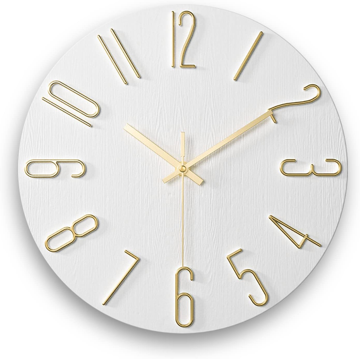 Faupugh Wall Clock Battery Powered