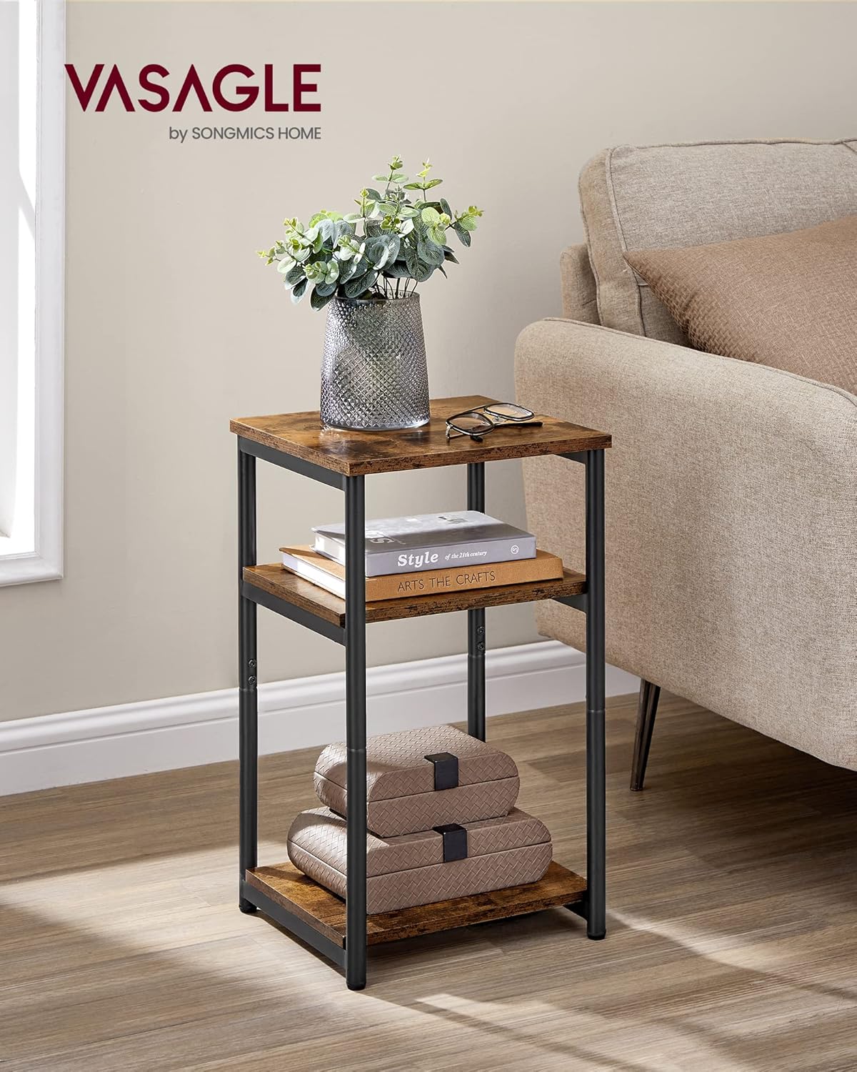 VASAGLE Side Table, Small End Table