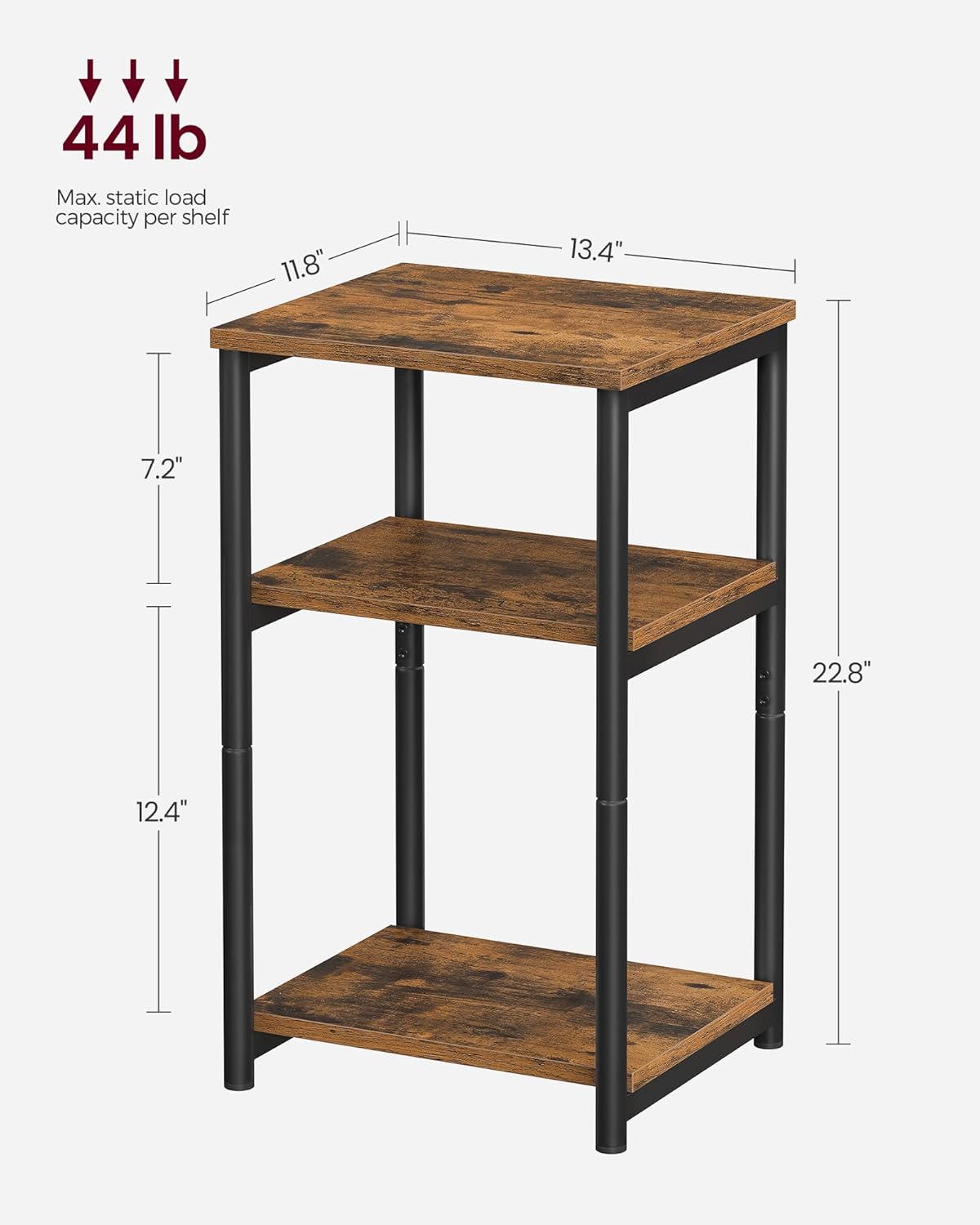VASAGLE Side Table, Small End Table